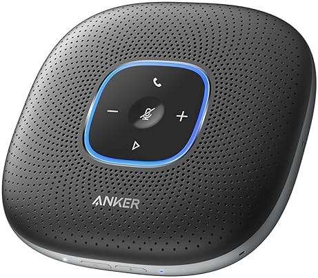Anker PowerConf Speakerphone, Zoom Certified Conference Speaker with 6 Mics, 360° Enhanced Voice Pickup, 24H Call Time, Bluetooth 5.3, USB C, Compatible with Leading Platforms for Personal Workspaces - Image 1