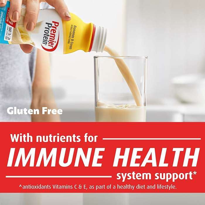 Premier Protein Shake, Bananas & Cream, 30g Protein, No Added Sugar, 24 Vitamins & Minerals to Support Immune Health, 11.5 fl oz, 12 Pack - Image 2