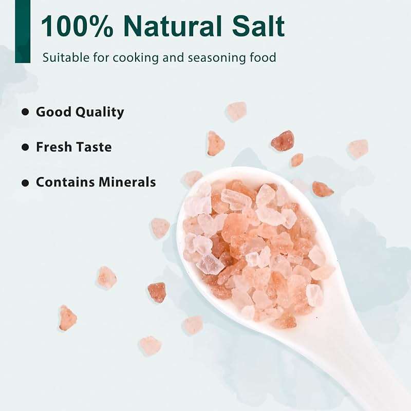 Soeos Himalayan Pink Salt 39 oz + Whole Black Peppercorns 18 oz, Coarse Grain, Kosher Salt for Grinder Refill, Salt and Pepper Grinder, Non-GMO Verified, Spice Seasoning Set for Cooking - Image 4