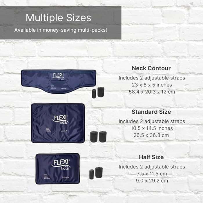 FlexiKold Ice Packs for Injuries Reusable with Straps – Cold Compress Gel Cold Pack, Ice Pack for Knee, – Flexible Medical Ice Wrap for Back, Shoulders, Legs, Muscle Pain – Standard – 2 Pk - Image 7