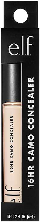 e.l.f. 16HR Camo Concealer, Full Coverage, Matte Finish Under-Eye & Blemish Corrector, Hydrating Formula, 16-Hour Crease-Resistant Wear, Light Ivory - Image 3