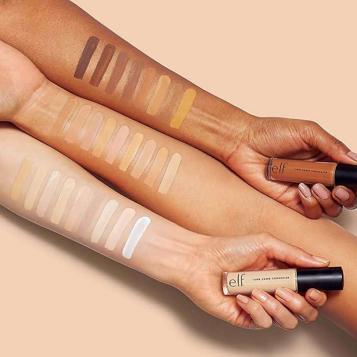 e.l.f. 16HR Camo Concealer, Full Coverage, Matte Finish Under-Eye & Blemish Corrector, Hydrating Formula, 16-Hour Crease-Resistant Wear, Light Ivory - Image 5