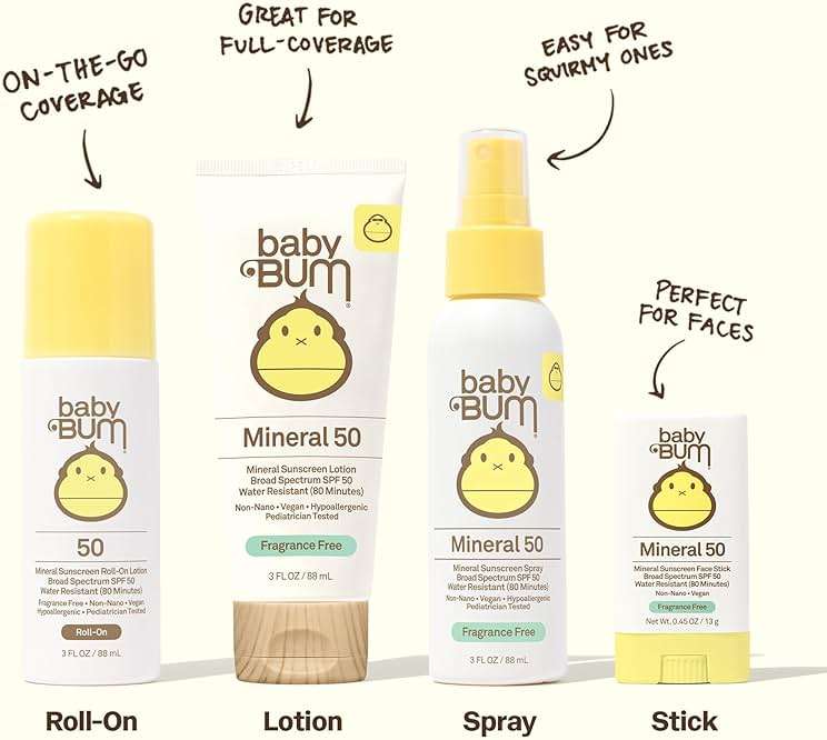 Baby Bum SPF 50 Sunscreen Spray - Mineral UVA/UVB Face and Body Protection for Sensitive Skin - Fragrance Free - Travel Size - 3 oz - Image 3
