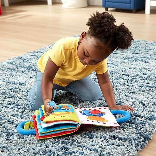 Melissa & Doug K’s Kids My First Activity Book 8-Page Soft Book for Babies and Toddlers Early Learning Developmental Plush Soft Activity for Babies and Toddlers - Image 2