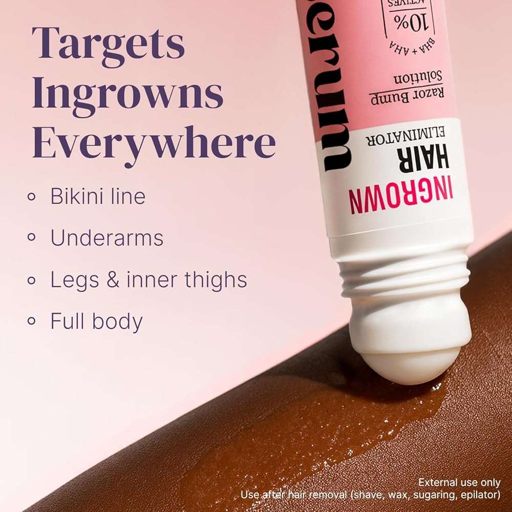 Razor Bump Stopper with Dark Spot Remover, Ingrown Hair Treatment for Bikini Area and Razor Bumps Treatment - Salicylic Acid After Shave Solution for Ingrown Hairs & Razor Burns - Image 5