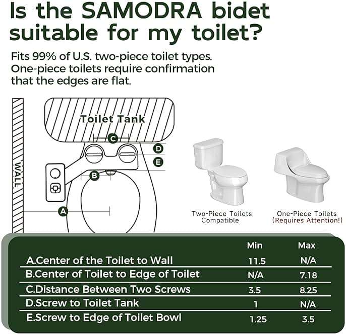 SAMODRA Bidet Attachment, Non-Electric Cold Water Bidet Toilet Seat Attachment with Pressure Controls, Retractable Self-Cleaning Dual Nozzles for Frontal & Rear Wash - Black - Image 3