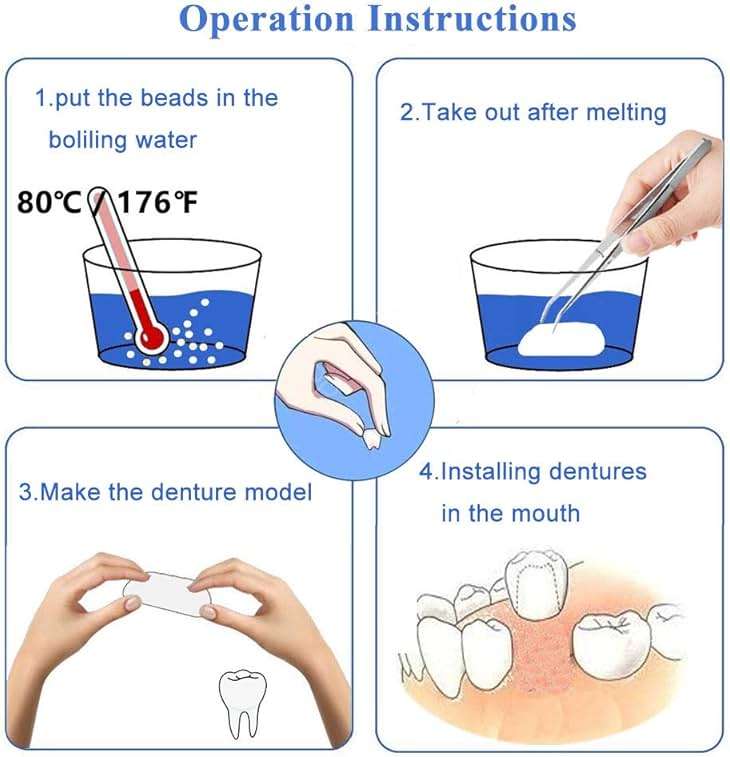Tooth Repair Kit-Thermal Beads for Filling Fix The Missing and Broken Tooth or Adhesive The Denture Fake Teeth - Image 5