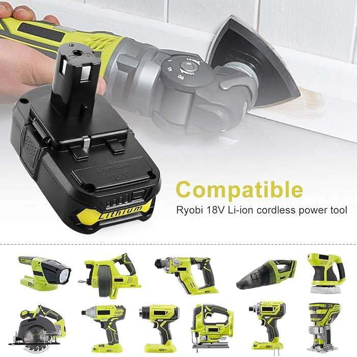 Energup 2Pack 18Volt P102 Replace for Ryobi 18V Batteries and Charger Combo 3.5A, for 18 Volt ONE Plus P103 P104 P105 P107 P109 P190 P191 P122 for Ryobi 18v Battery - Image 3