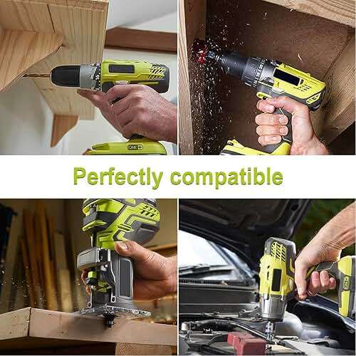 Energup 2Pack 18Volt P102 Replace for Ryobi 18V Batteries and Charger Combo 3.5A, for 18 Volt ONE Plus P103 P104 P105 P107 P109 P190 P191 P122 for Ryobi 18v Battery - Image 6