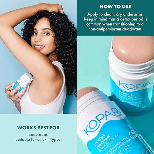 Kopari Aluminum Free Coconut Deodorant, Non Toxic & Clean Plant-Based, No Aluminum, Parabens or Baking Soda, Long Lasting Protection, Original 2 Pack - Image 7