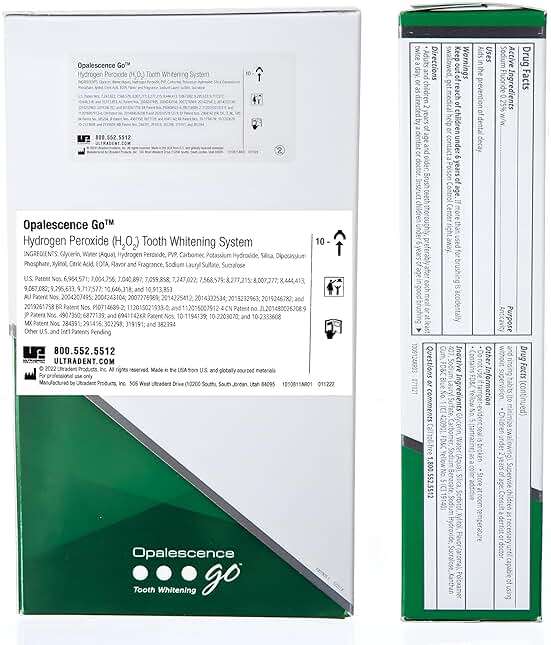 Opalescence GO 15% (10 Treatments) Original Prefilled Teeth Whitening Trays w/Travel Whitening Toothpaste 1.0 Oz. Hydrogen Peroxide - Cool Mint - Made by Ultradent. - Image 7