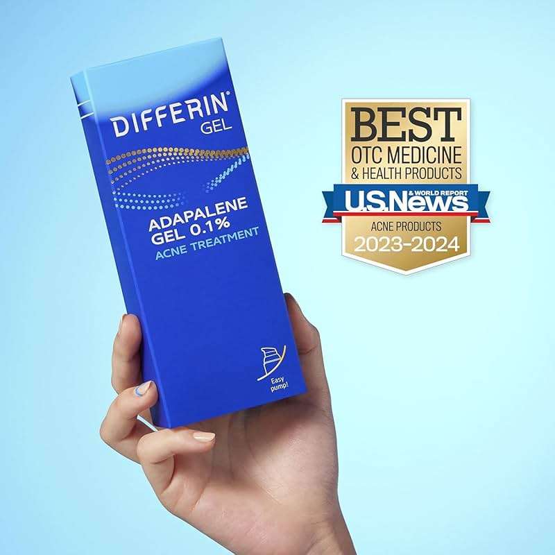 Differin Acne Treatment Gel, 30 Day Supply, Retinoid Treatment for Face with 0.1% Adapalene, Gentle Skin Care for Acne Prone Sensitive Skin, 15g Pump (Packaging May Vary) - Image 13