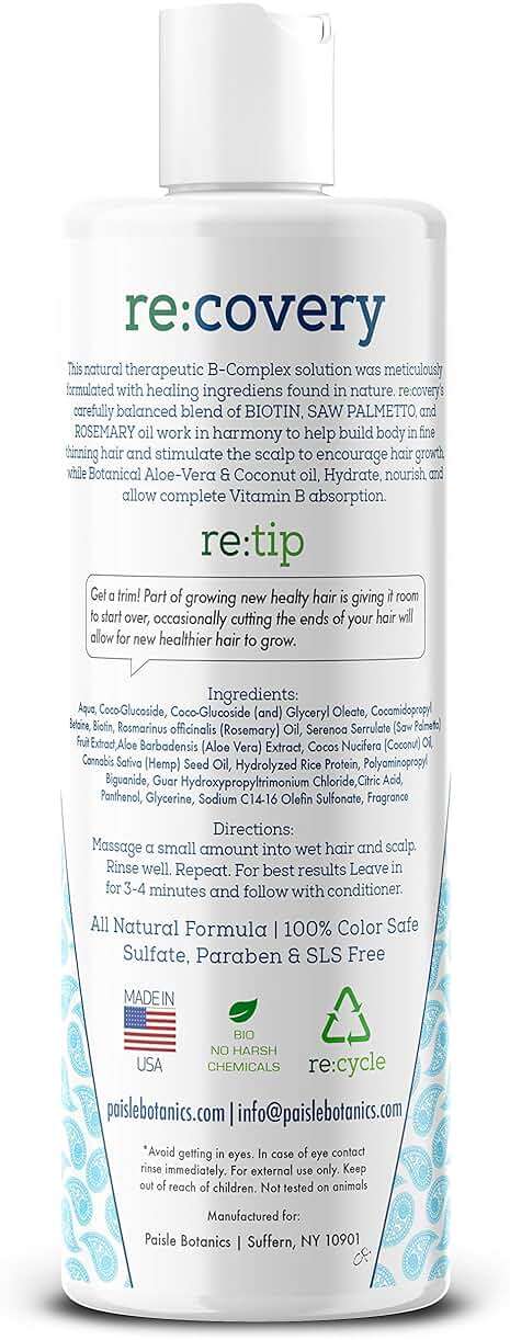 Biotin Shampoo and Conditioner for Thinning Hair Growth Thickening Shampoo for Hair Loss Treatment NATURAL Sulfate Free for Color Treated Hair Regrowth Treatment for Men Women - Image 6