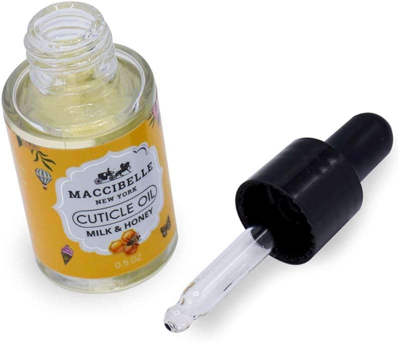 Maccibelle Cuticle Oil 0.5 oz - Heals Dry Cracked Cuticles (Milk and Honey, 0.5 Fl Oz) - Image 2