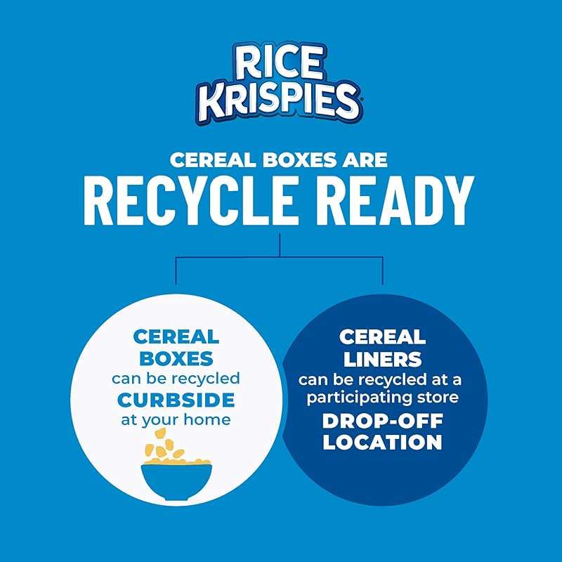 Kellogg's Rice Krispies Cold Breakfast Cereal, 8 Vitamins and Minerals, Rice Krispies Treats, Giant Size, Original, 24oz Box (1 Box) - Image 7