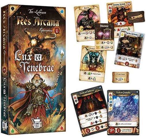 Res Arcana Lux et Tenabrae Board Game EXPANSION - Magical Fantasy Adventure Game, Strategy Game for Kids & Adults, Ages 14+, 2-5 Players, 30-60 Min Playtime, Made by Sand Castle Games - Image 4