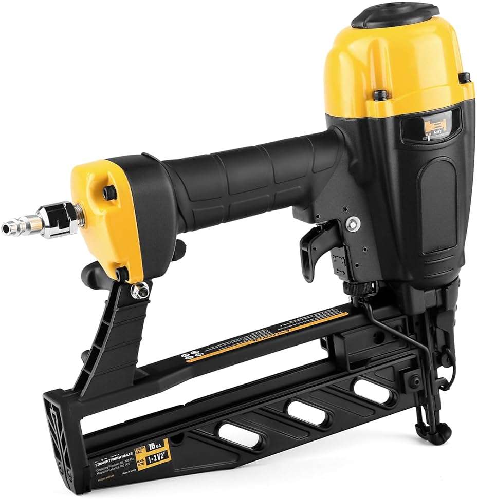 HBT HBT64P 16 Gauge Finish Nailer with Magnesium Housing, Straight Finish Nail Gun with Carrying Case, for 1-Inch up to 2-1/2-Inch Finish Nails - Image 4