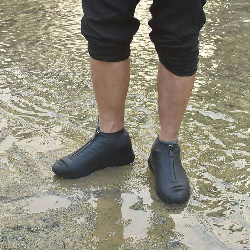 ydfagak Shoe Covers Waterproof Reusable Foldable Not-Slip Rain Shoe Covers with Zipper,Shoe Protectors Overshoes Rain Galoshes for Kids Men and Women - Image 2