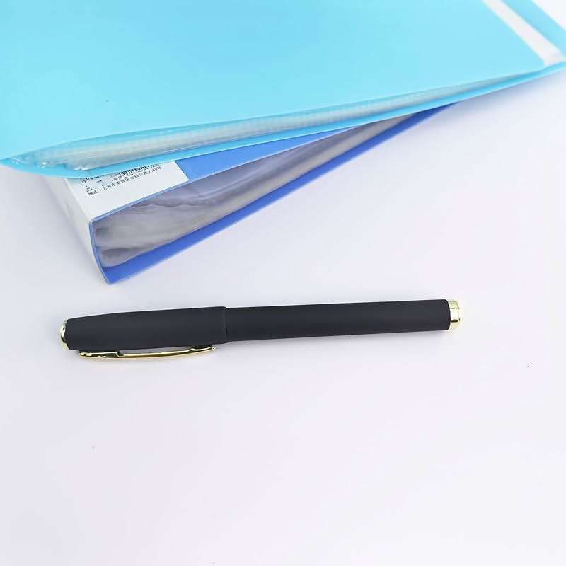 Fengtaiyuan Capped Gel Pens, 0.7mm Fine Point Quick Dry Black Ink, UV Plated Soft-Touch Thick Anti-Slip Barrel with Metal Clip, Ergonomic for Large Hands Smooth Pens for Daily Writing [Pack of 18] - Image 7