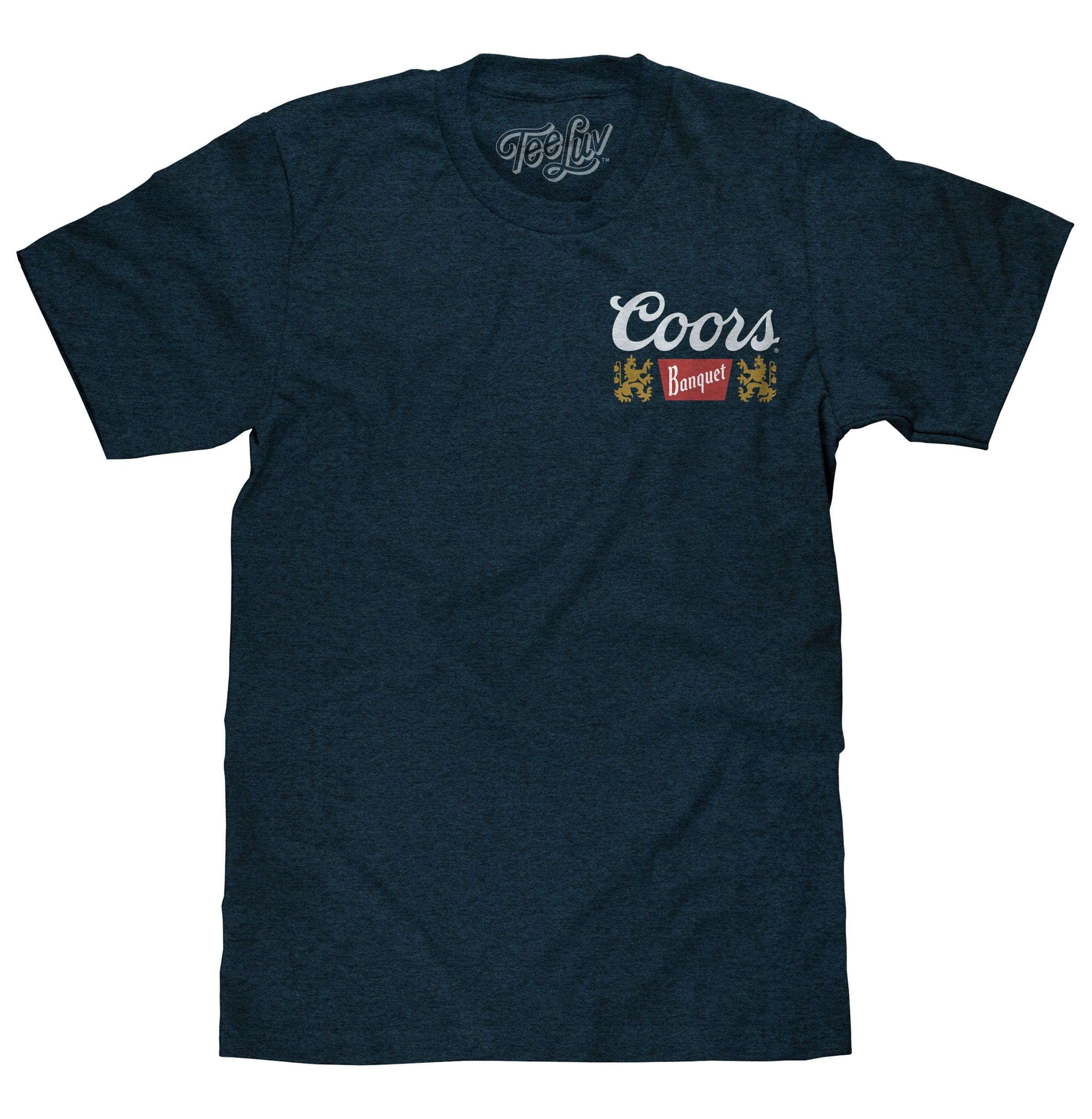 Tee Luv Men's Coors Banquet Shirt - Golden Colorado Front and Back Beer Shirt - Image 1