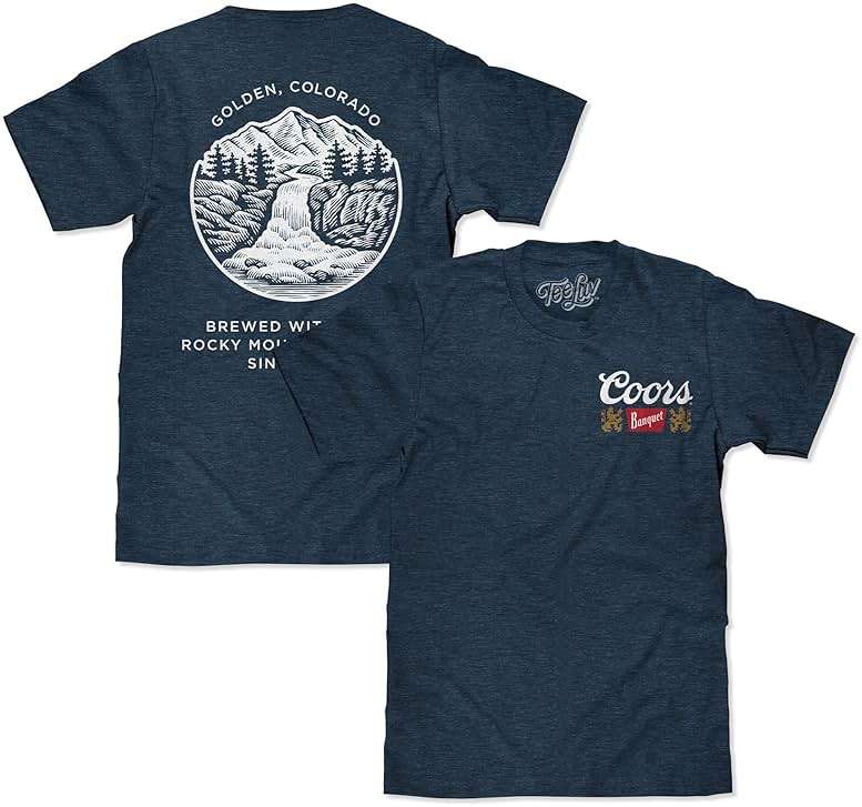 Tee Luv Men's Coors Banquet Shirt - Golden Colorado Front and Back Beer Shirt - Image 5