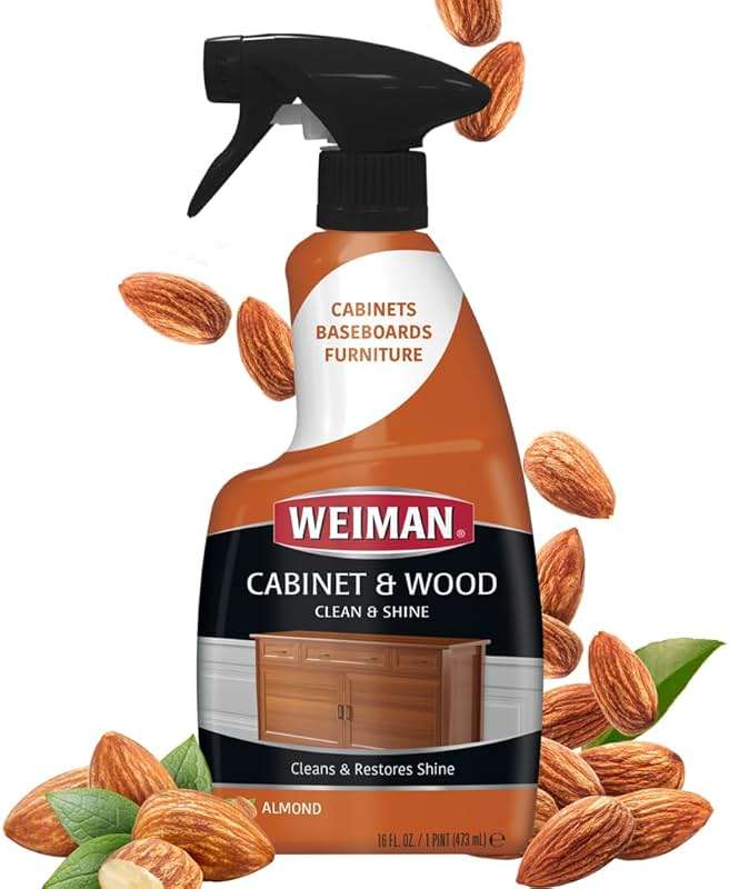 Weiman Cabinet and Wood Cleaner, Shine, Clean and Protect Spray - For Wood Cabinets, Furniture, Tables, Baseboards, Trim and more, 16 oz, 2 PACK with MicroFiber Towel - Image 7