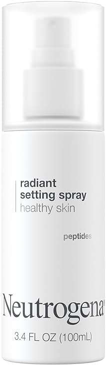 Neutrogena Healthy Skin Radiant Setting Spray, Long-Lasting Face Mist with Antioxidants & Pep-tides, Lightweight Hydrating Formula Locks Makeup for Glowing, Refreshed Skin, 3.4 fl. Oz - Image 1