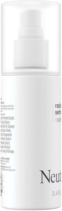 Neutrogena Healthy Skin Radiant Setting Spray, Long-Lasting Face Mist with Antioxidants & Pep-tides, Lightweight Hydrating Formula Locks Makeup for Glowing, Refreshed Skin, 3.4 fl. Oz - Image 6