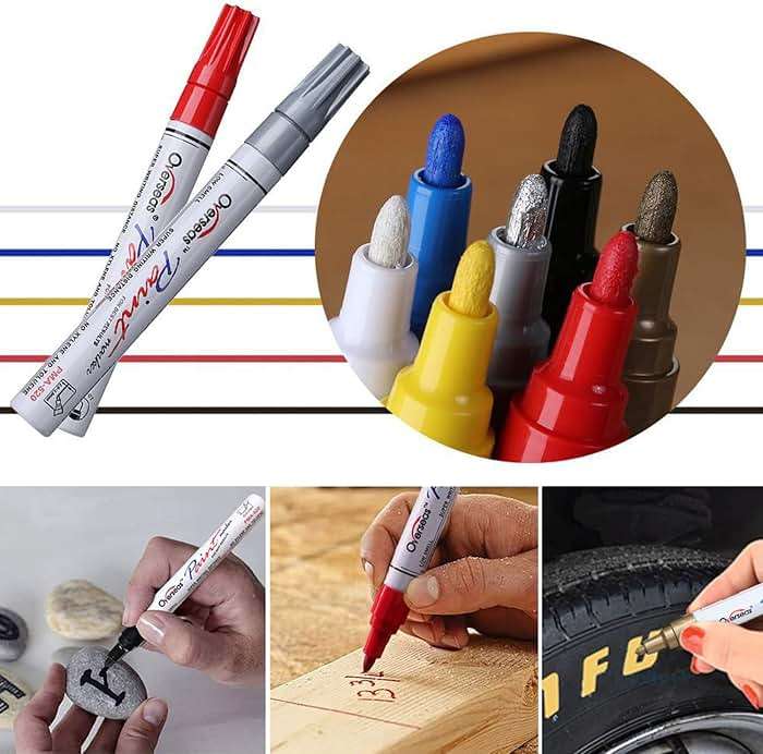 TFIVE Paint Pens Paint Markers on Almost Anything Never Fade Quick Dry and Permanent, Oil-Based Waterproof Marker Pen Set for Rocks Painting, Wood, Fabric, Plastic, Canvas, Glass, Mugs, DIY Craft - Image 4