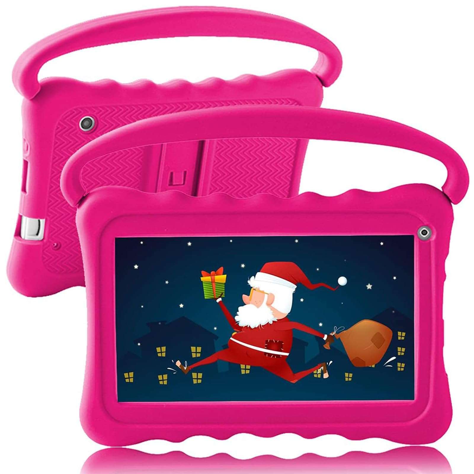 Kids Tablet 7 Toddler Tablet for Kids Edition Tablet with WiFi, Android Children Tablet for Toddlers 32GB with Parental Control Shockproof Case(Roser) - Image 1