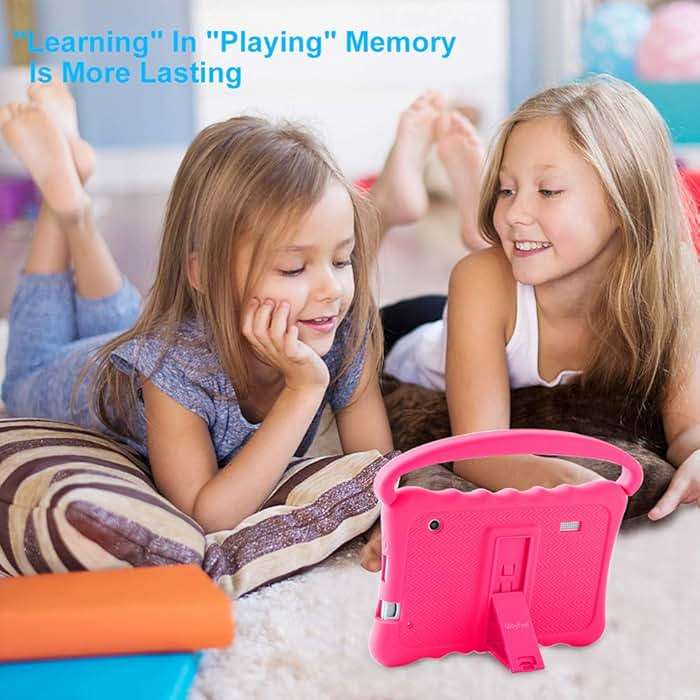 Kids Tablet 7 Toddler Tablet for Kids Edition Tablet with WiFi, Android Children Tablet for Toddlers 32GB with Parental Control Shockproof Case(Roser) - Image 2