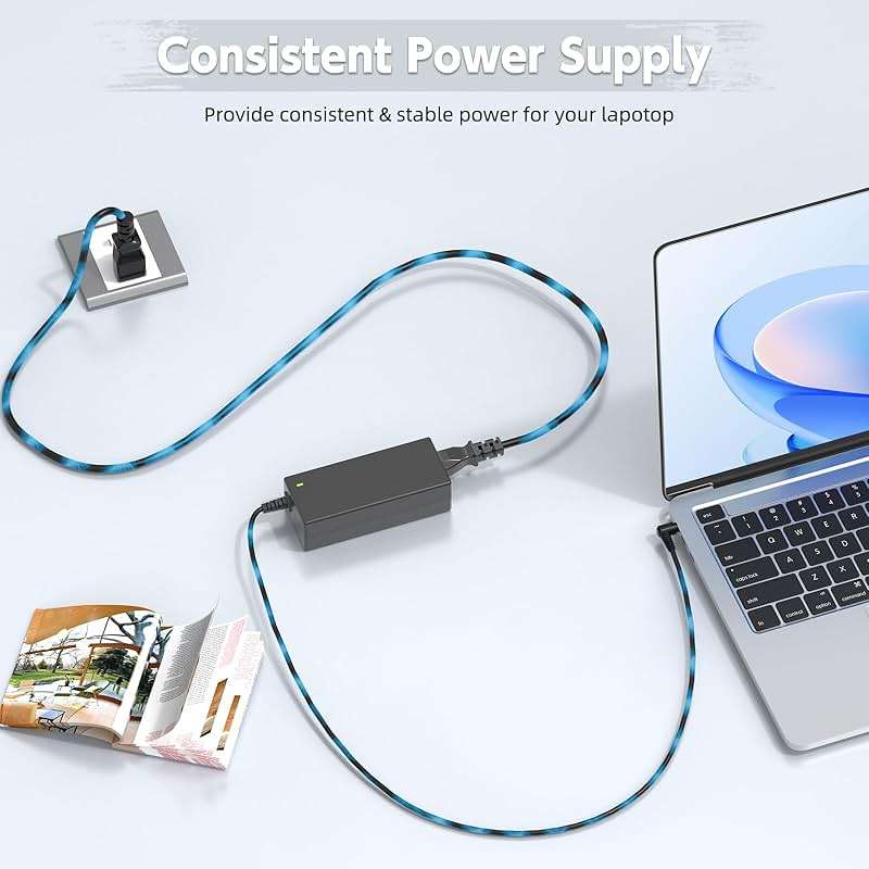 ROLADA 65W Laptop Charger Compatible with Lenovo IdeaPad 3 and Flex 5, 20V 3.25A 45W Replacement AC Power Adapter Cord - Image 5