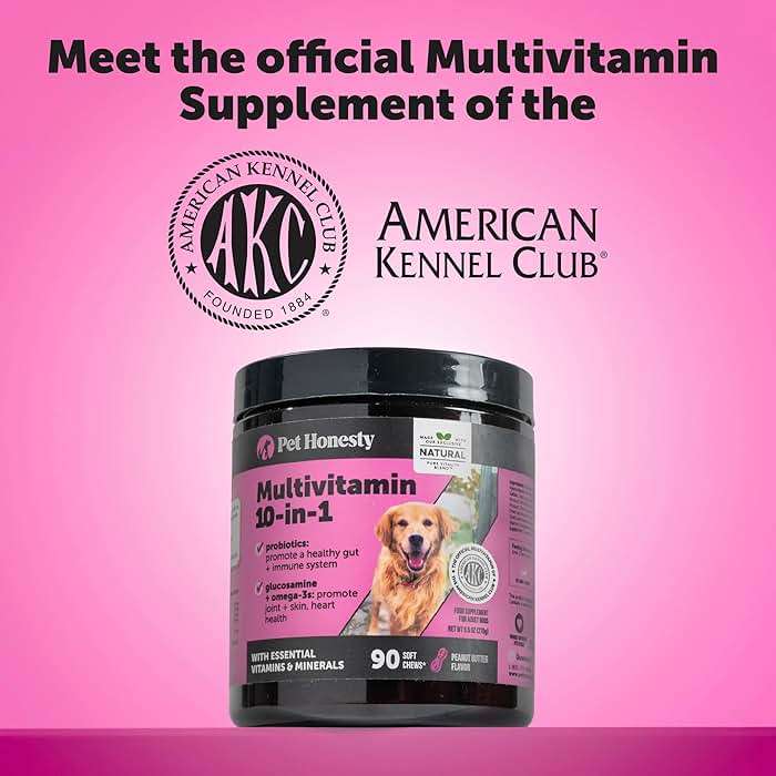 10-in-1 Dog Multivitamin Supplement with Glucosamine & Probiotics - Hip & Joint Support, Digestive Health, Immune Support, Heart & Skin - All-in-One Daily Vitamins & Omega-3s (Peanut Butter, 90 ct) - Image 4