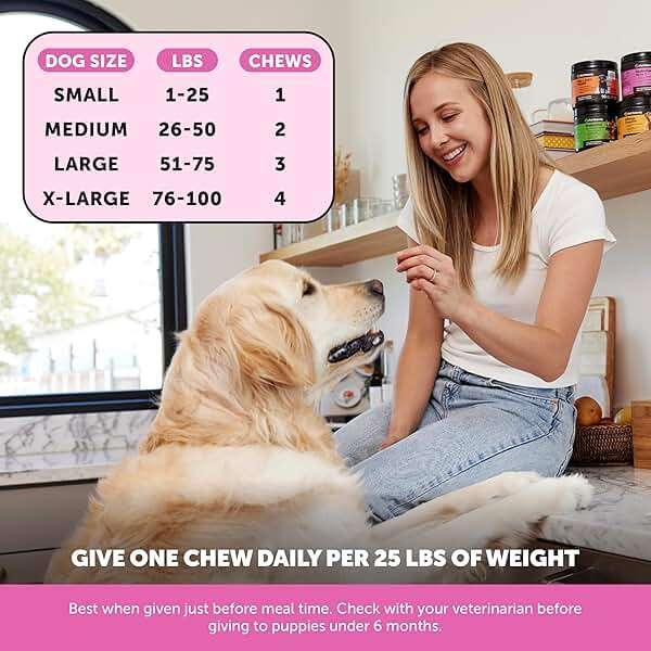 10-in-1 Dog Multivitamin Supplement with Glucosamine & Probiotics - Hip & Joint Support, Digestive Health, Immune Support, Heart & Skin - All-in-One Daily Vitamins & Omega-3s (Peanut Butter, 90 ct) - Image 5