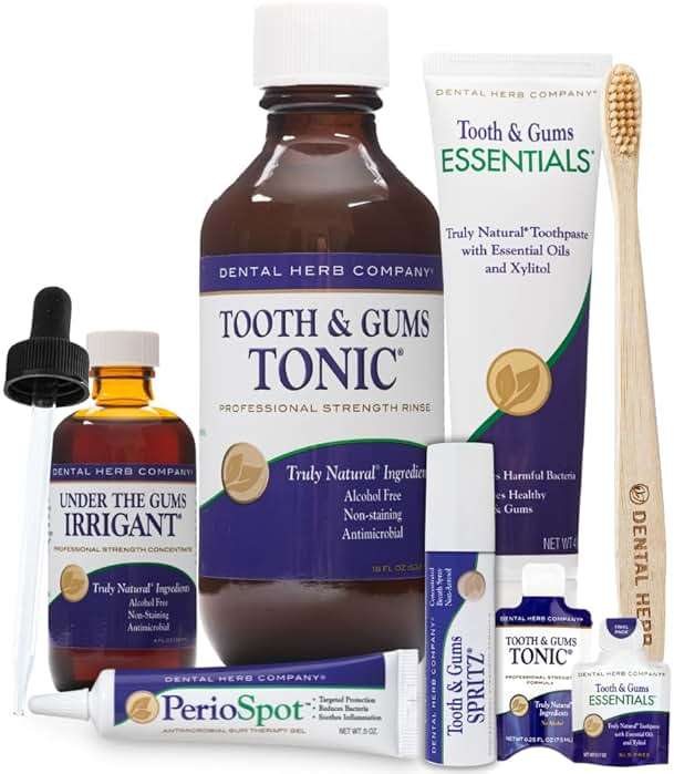 Dental Herb Company Ultimate Oral Care Kit (12 Piece), Plant-Based, Fluoride-Free & Alcohol-Free, Complete Daily Oral Care System, Fresh Breath - Image 1