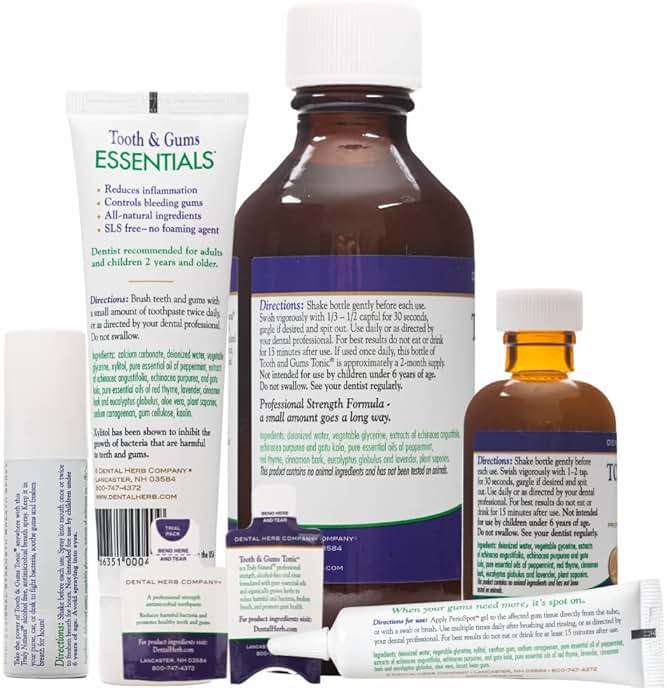 Dental Herb Company Ultimate Oral Care Kit (12 Piece), Plant-Based, Fluoride-Free & Alcohol-Free, Complete Daily Oral Care System, Fresh Breath - Image 2