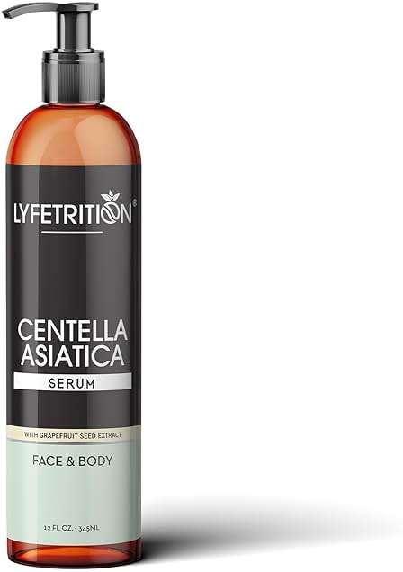 Lyfetrition Centella Asiatica Cica Serum - 12 Fl Oz Large Bottle - Anti-Aging Face Serum for Sensitive Skin Cream - Boosts Collagen Production Younger Skin - Image 1