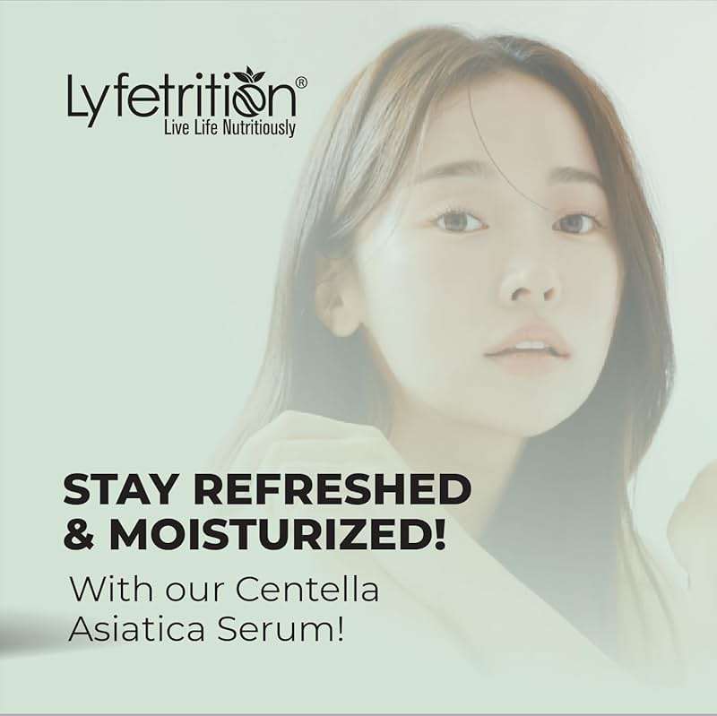 Lyfetrition Centella Asiatica Cica Serum - 12 Fl Oz Large Bottle - Anti-Aging Face Serum for Sensitive Skin Cream - Boosts Collagen Production Younger Skin - Image 4