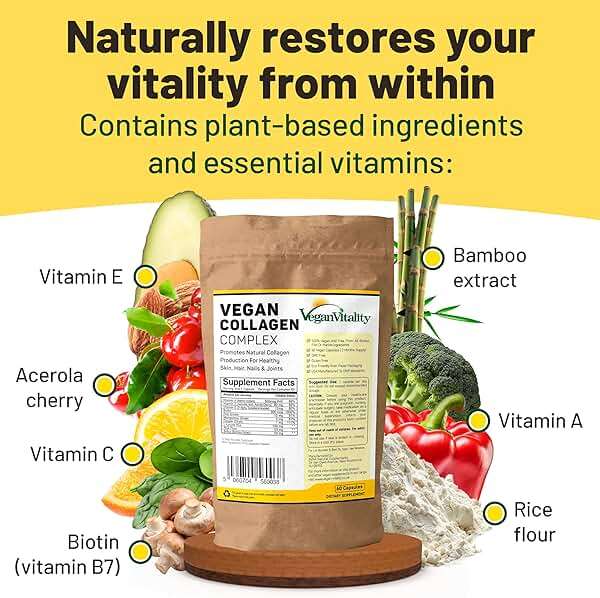 Vegan Collagen Supplements with Biotin for Hair, Skin, Nails & Joints - 2 Months Supply. Cruelty Free Plant Based Collagen Vegan, Vegetarian Collagen Booster Pills. Vegan Collagen for Women and Men - Image 4
