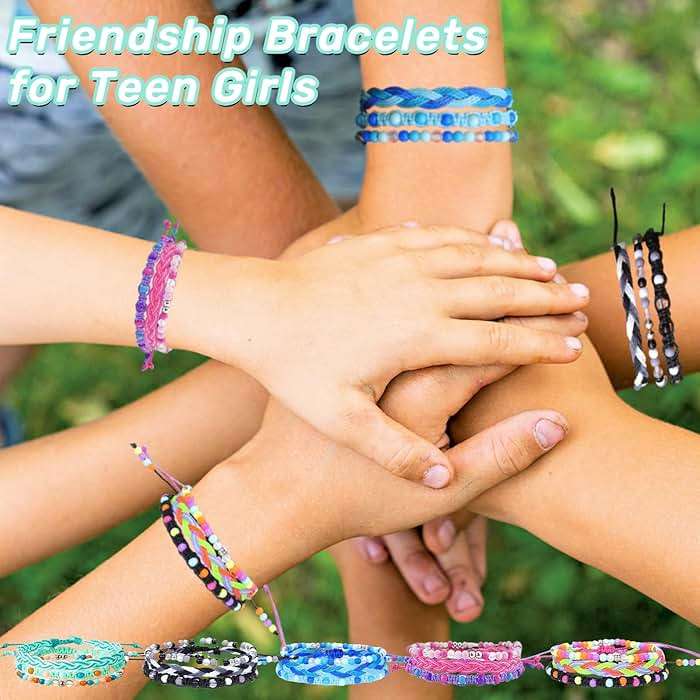 YANMIN 15pcs Braided Beaded Friendship Bracelets for Teens Girls Handmade Stackable Woven Cute Girls Bracelets Teenager Pinata Goody Bag Stocking Stuffers Tween Birthday Party Favors - Image 5