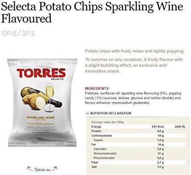 Torres Spanish Papas Fritas Potato Chips 4 Flavor Variety Pack Black Truffle, Mediterranean Herb, Sparkling Wine, Iberico Ham (20) - Image 4