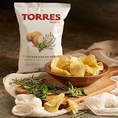 Torres Spanish Papas Fritas Potato Chips 4 Flavor Variety Pack Black Truffle, Mediterranean Herb, Sparkling Wine, Iberico Ham (20) - Image 7