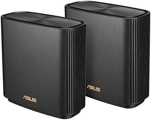 ASUS ZenWiFi AX Whole-Home Tri-Band Mesh WiFi 6 System (XT8) - 2 Pack, Coverage up to 5,500 sq.ft or 6+Rooms, 6.6Gbps, WiFi, 3 SSIDs, Life-time Network Security and Parental Controls, 2.5G Port - Image 1