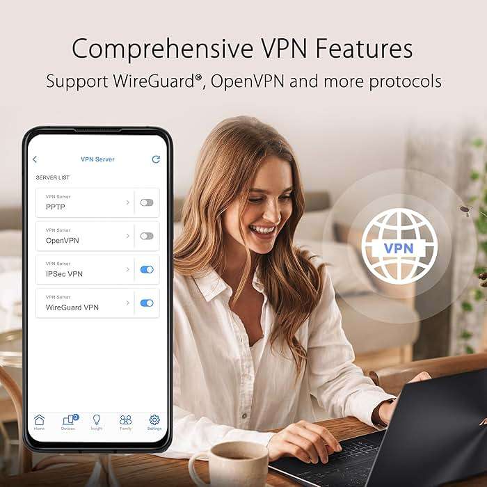 ASUS ZenWiFi AX Whole-Home Tri-Band Mesh WiFi 6 System (XT8) - 2 Pack, Coverage up to 5,500 sq.ft or 6+Rooms, 6.6Gbps, WiFi, 3 SSIDs, Life-time Network Security and Parental Controls, 2.5G Port - Image 7
