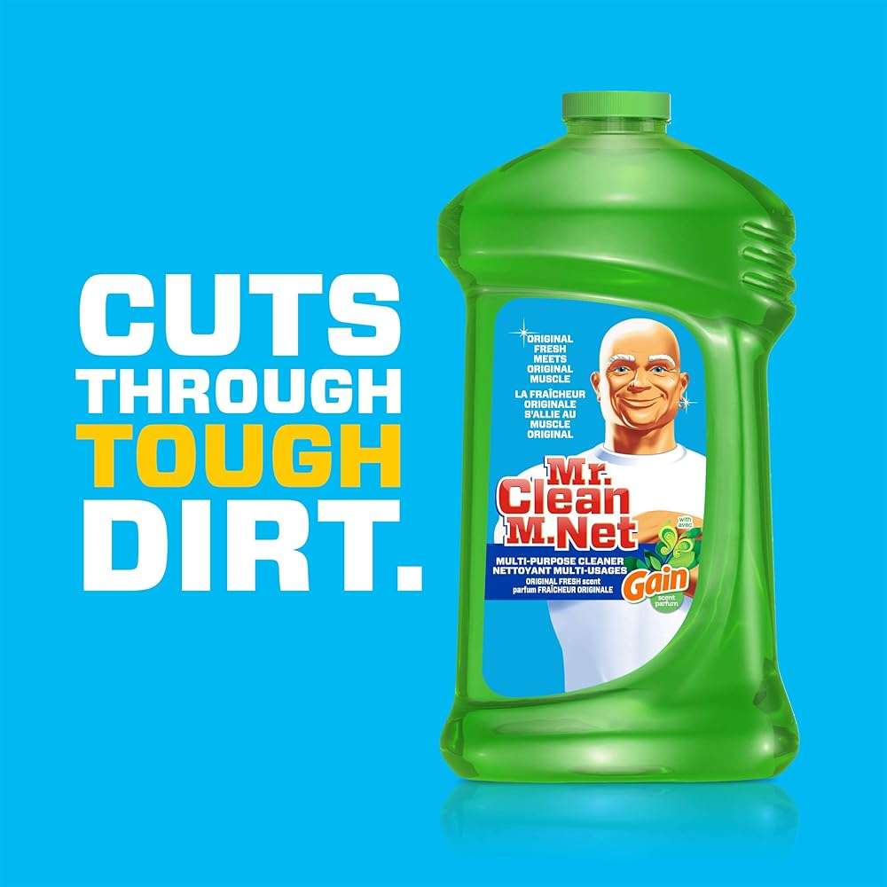 Mr. Clean Liquid All Purpose Multi-Surface Cleaner | with Gain Original - 45 Ounce Each Bottle (Pack of 2) (Total 90 fl oz) - Image 7