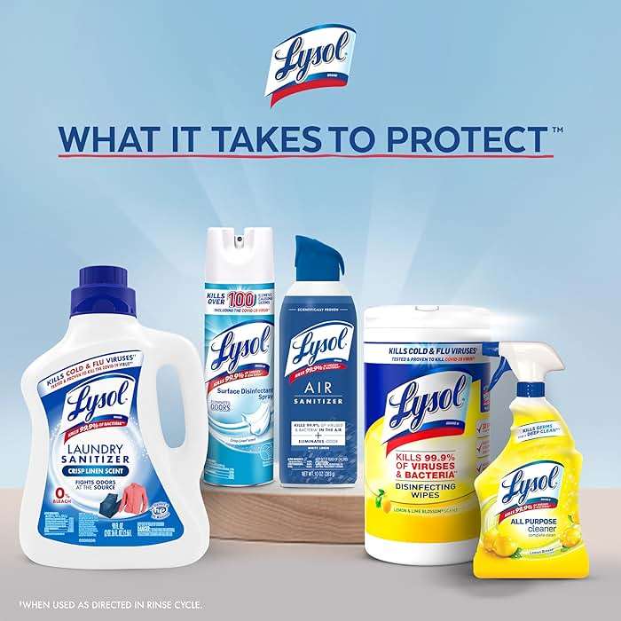 Lysol Tough Odor Eliminator Laundry Sanitizer Additive, Sanitizing Liquid for Gym Clothes and Activewear, 0% Bleach, Eliminates Odor Causing Bacteria, 90oz - Image 7