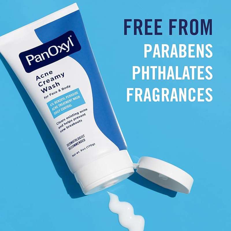 PanOxyl Antimicrobial Acne Creamy Wash, 4% Benzoyl Peroxide, 6 Ounce - Image 7
