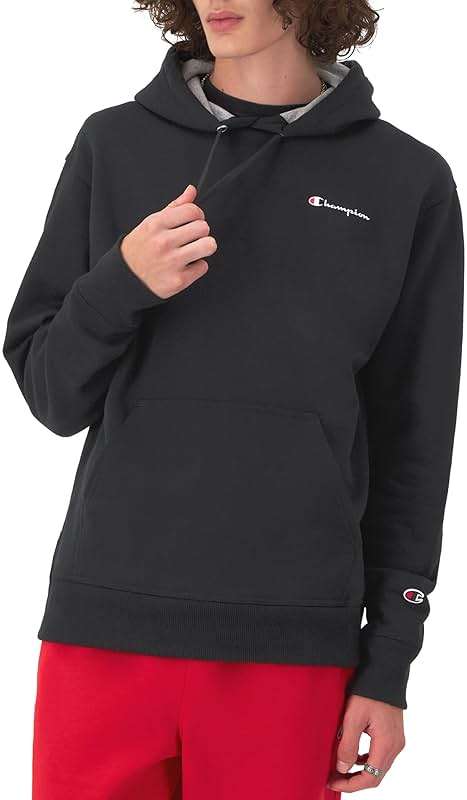 Champion mens Pullover Fleece Hoodie, Standard Fit, Midweight, C Logo, Available in Regular and Big & Tall - Image 1
