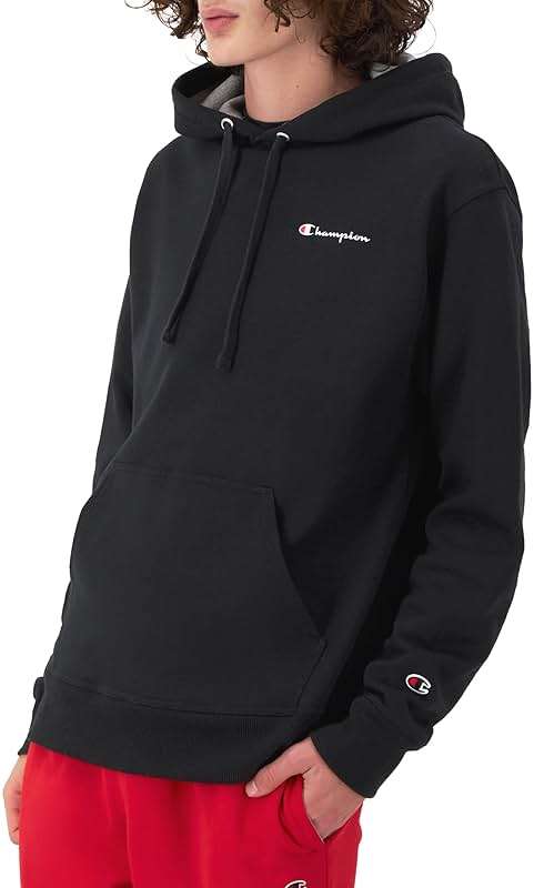 Champion mens Pullover Fleece Hoodie, Standard Fit, Midweight, C Logo, Available in Regular and Big & Tall - Image 3