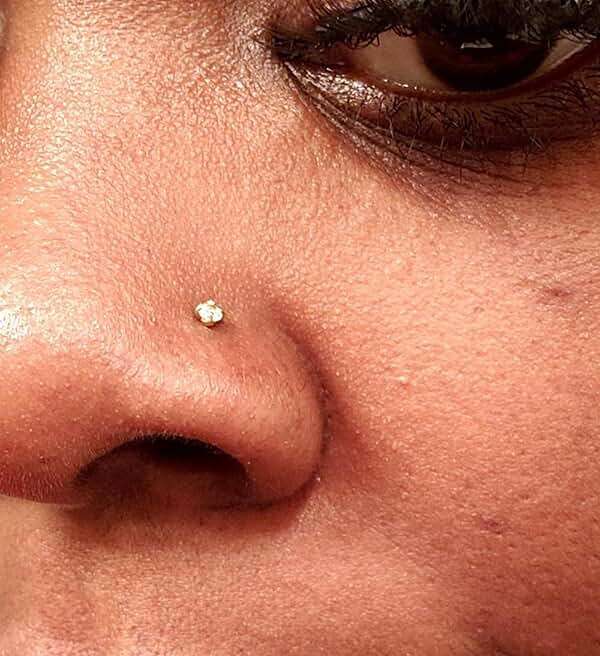 MODRSA 18 Nose Rings Studs Surgical Stainless Steel Hypoallergenic L Shaped Nose Piercing Jewelry for Women Men Silver Black Nostril Hoop Rings 18 Gauge - Image 5
